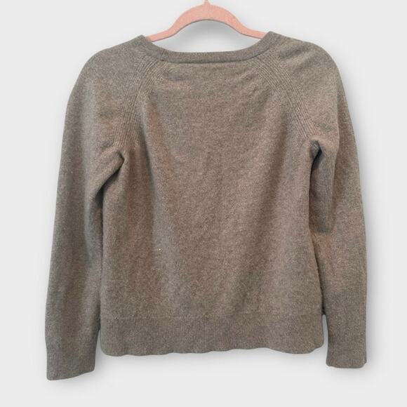 Theory Raglan Classic Crew Neck Soft Cashmere Pullover Sweater Small Minimalist - Picture 4 of 9